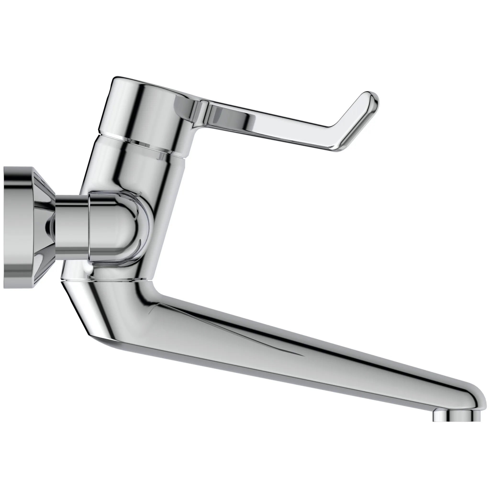 Wandwaschtisch-Sicherheitsarmatur Ceraplus, nicht absperrbarer S-Anschluß, Hebel 180mm, Ausladung 200mm, Chrom Wandwaschtisch-Sicherheitsarmatur Ceraplus, nicht absperrbarer S-Anschluß, Hebel 180mm, Ausladung 200mm, Chrom