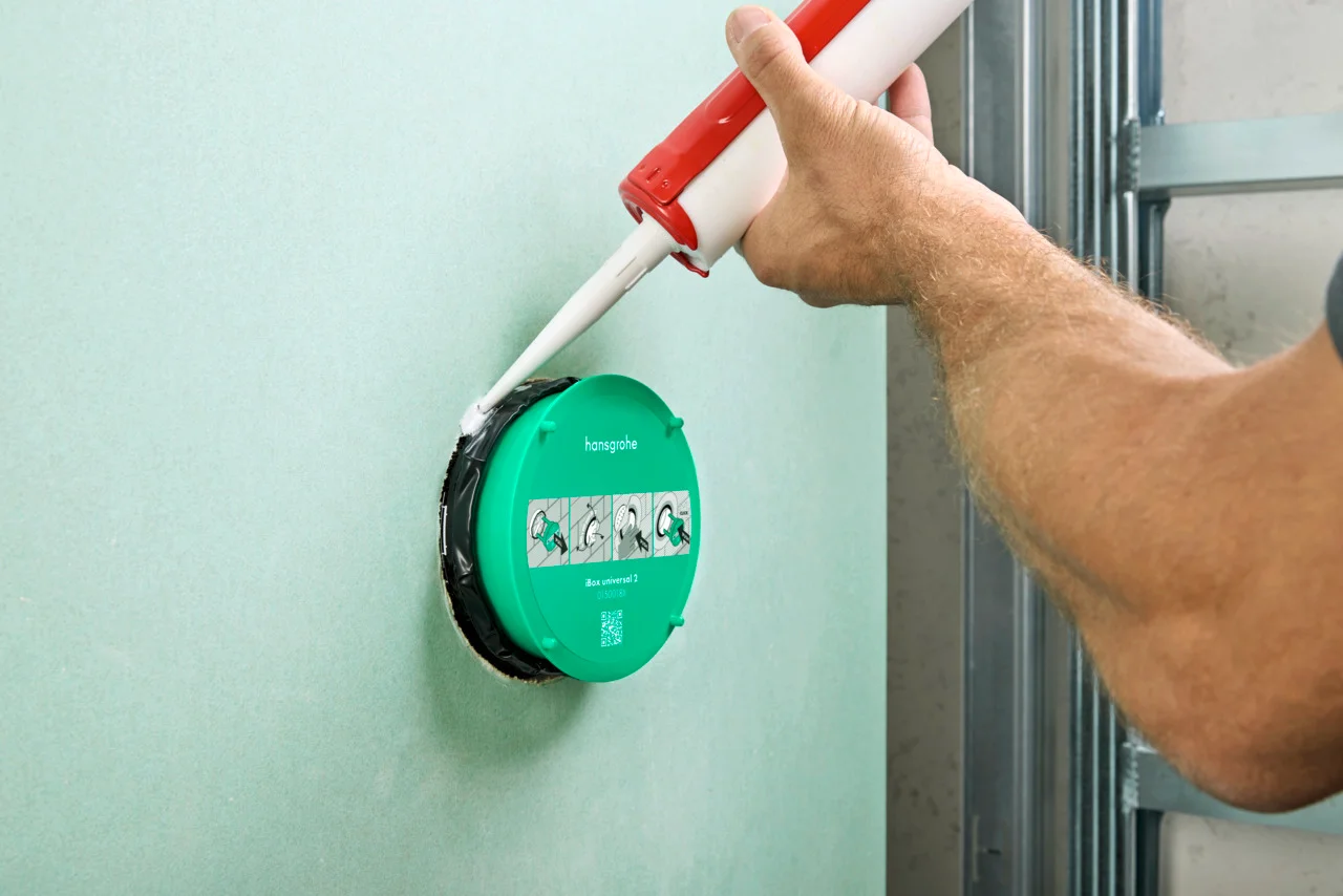 Hansgrohe iBox universal 2 Grundkörper - wärme- und schallisolierend, rotationssymmetrische Montage, einstellbarer Montagering in 5 mm Schritten, für alle neuen Brausen-, Wannen- und Thermostat-Fertigsets Unterputz (ShowerSelect Comfort, DuoTurn) Hansgrohe iBox universal 2 Grundkörper - wärme- und schallisolierend, rotationssymmetrische Montage, einstellbarer Montagering in 5 mm Schritten, für alle neuen Brausen-, Wannen- und Thermostat-Fertigsets Unterputz (ShowerSelect Comfort, DuoTurn)