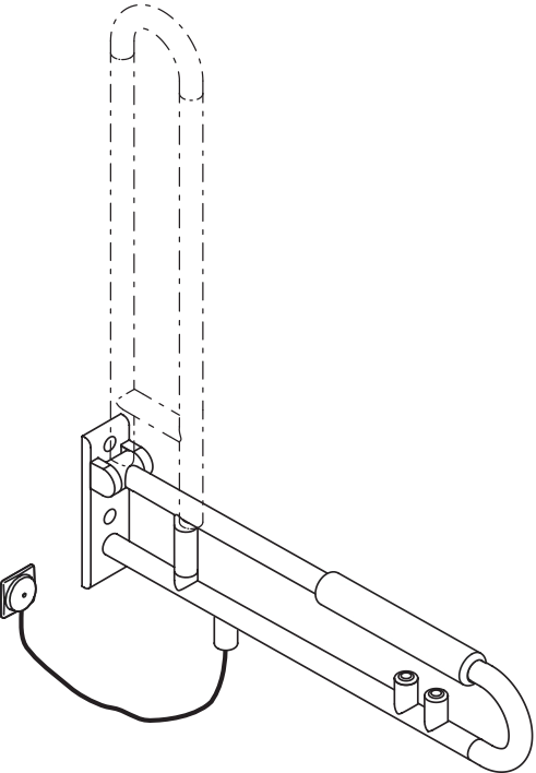 HEWI Stützklappgriff „Serie 801“