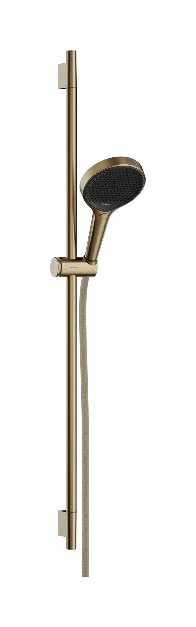 Hansgrohe Rainfinity Brauseset 130 3jet EcoSmart mit Brausestange S Puro 90 cm, Push-Handbrausehalterung und Designflex Textilbrauseschlauch 160 cm, Brushed Bronze Hansgrohe Rainfinity Brauseset 130 3jet EcoSmart mit Brausestange S Puro 90 cm, Push-Handbrausehalterung und Designflex Textilbrauseschlauch 160 cm, Brushed Bronze