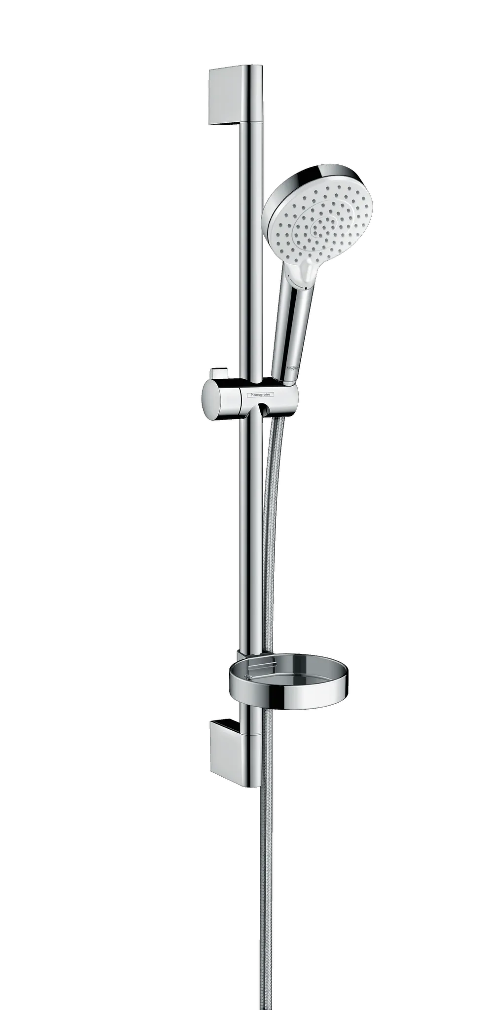 Brausenset Crometta Vario/Unica 650mm weiss/chrom mit Cassetta Brausenset Crometta Vario/Unica 650mm weiss/chrom mit Cassetta