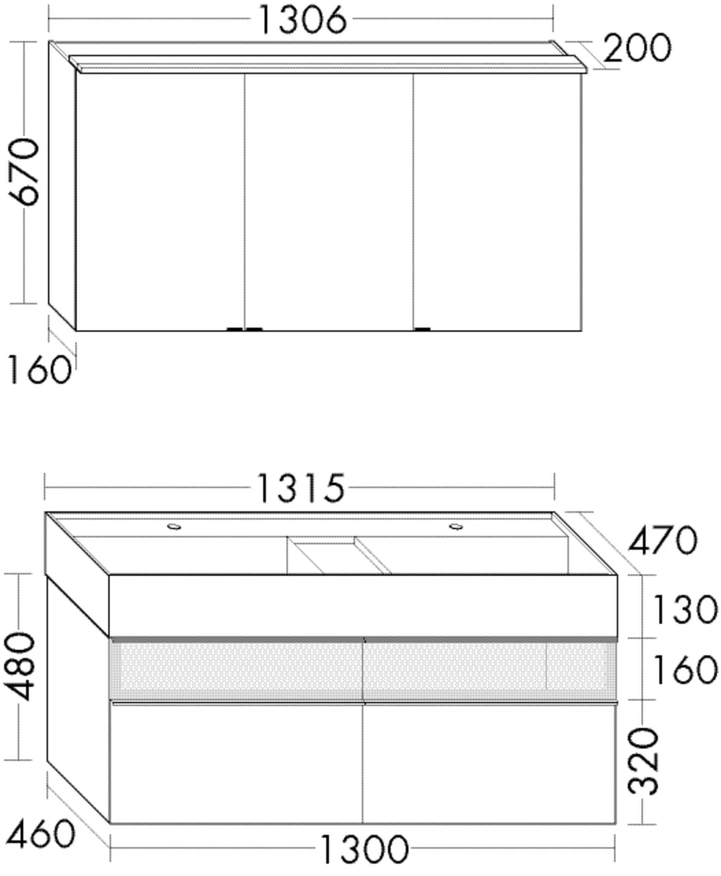 burgbad Badmöbelset „Yumo“ in Eiche Dekor Silber burgbad Badmöbelset „Yumo“ in Eiche Dekor Silber