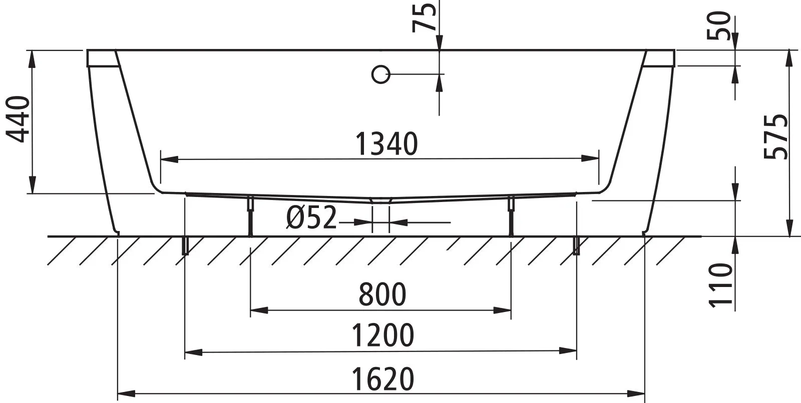 Kermi Duschdesign Freistehende Badewanne LIVORO VL1, weiß, 1800 x 800 mm, Höhe 575 mm Kermi Duschdesign Freistehende Badewanne LIVORO VL1, weiß, 1800 x 800 mm, Höhe 575 mm