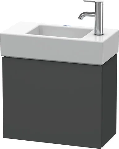 Duravit Waschtischunterschrank wandhängend „L-Cube“ 48 × 40 × 24 cm Graphit Matt