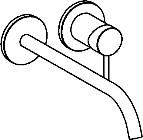 HansaPUBLIC Waschtischarmatur Hansastela 2021 Einhebelmischer Fertigmontageset für Waschtischbatterie 5795 Rosette rund Ausladung 300 mm Chrom HansaPUBLIC Waschtischarmatur Hansastela 2021 Einhebelmischer Fertigmontageset für Waschtischbatterie 5795 Rosette rund Ausladung 300 mm Chrom