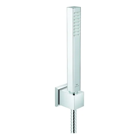 Wandhalterset Rainshower Aqua Cube Stick 26886, 1 Strahlart, 9,5 l/min Durchflusskonstanthalter, chrom Wandhalterset Rainshower Aqua Cube Stick 26886, 1 Strahlart, 9,5 l/min Durchflusskonstanthalter, chrom