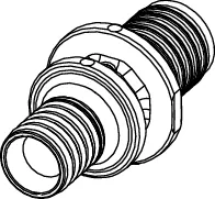 TECEflex Kupplung reduziert Dimension 25 × 16, PPSU TECEflex Kupplung reduziert Dimension 25 × 16, PPSU