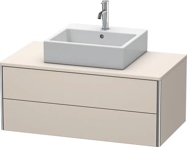 Duravit Waschtischunterschrank wandhängend „XSquare“ 100 × 40 × 54,8 cm Taupe Supermatt