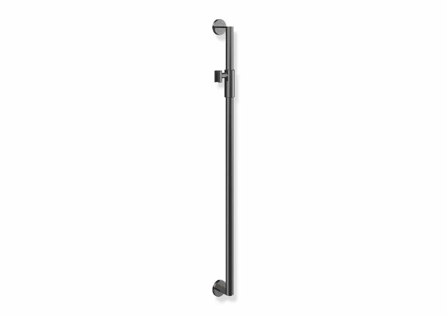 HEWI Brausehalterstange System 900, Edelstahl, PVD, 1100 mm Achsmaß, Magnetischer Halter, Schwarzchrom HEWI Brausehalterstange System 900, Edelstahl, PVD, 1100 mm Achsmaß, Magnetischer Halter, Schwarzchrom