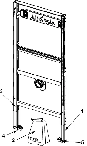 Urinalmodul TECEprofil für AP-Druckspüler Urinalmodul TECEprofil für AP-Druckspüler