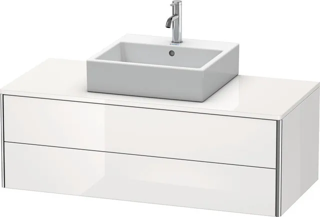 Duravit Waschtischunterschrank wandhängend „XSquare“ 120 × 40 × 54,8 cm Weiß Hochglanz Duravit Waschtischunterschrank wandhängend „XSquare“ 120 × 40 × 54,8 cm Weiß Hochglanz
