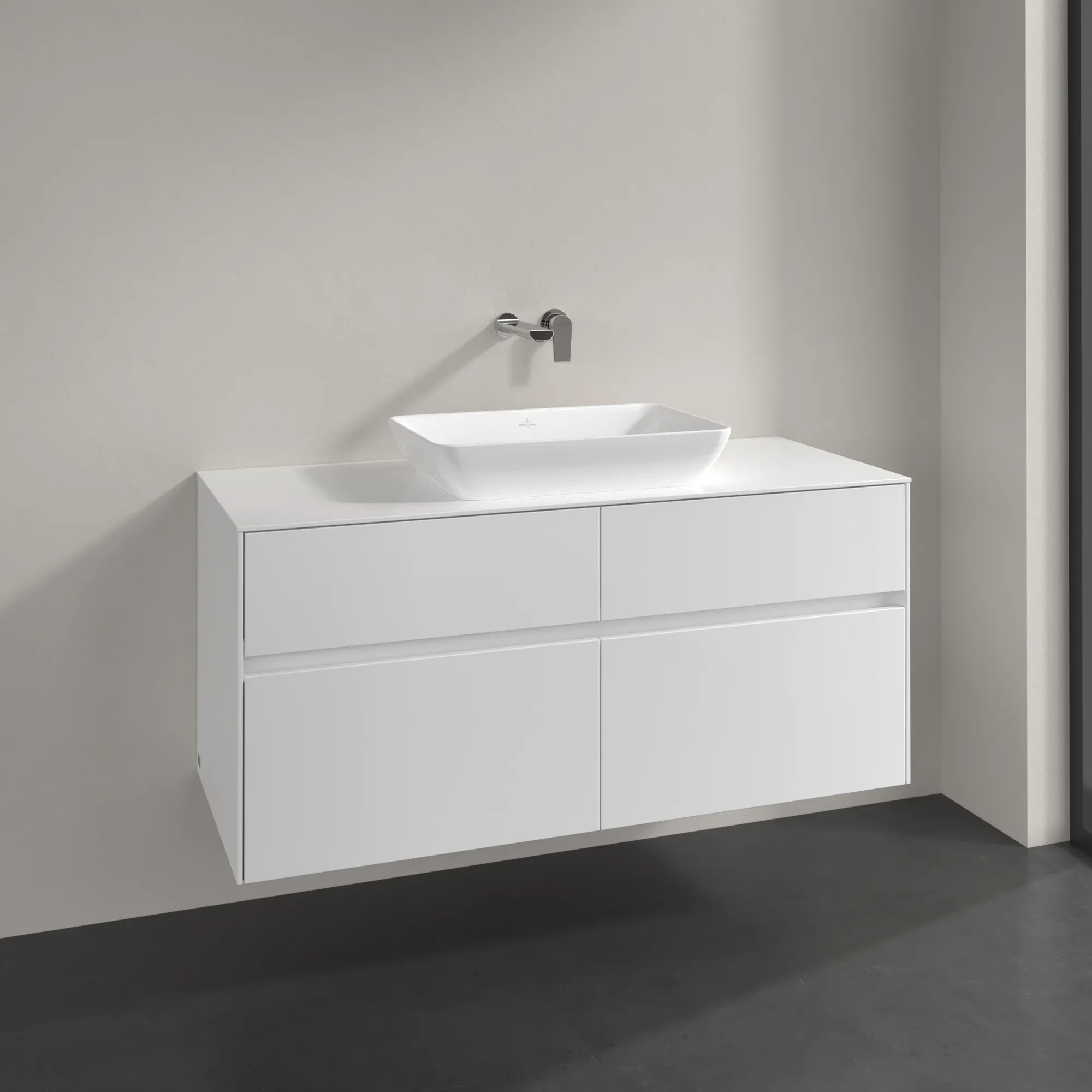 Villeroy & Boch Collaro Waschbeckenunterschrank C11200 Glossy White