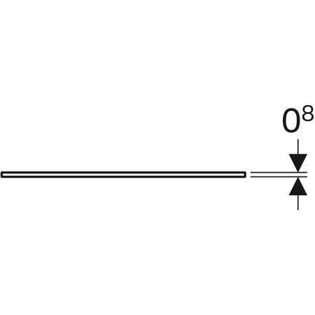 Geberit Glasablage „Xeno²“ 45 × 0,8 × 45 cm Geberit Glasablage „Xeno²“ 45 × 0,8 × 45 cm