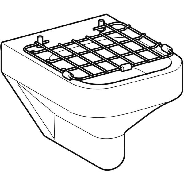 Publica Ausguss mit Klapprost: B=40cm, H=37cm, T=49cm