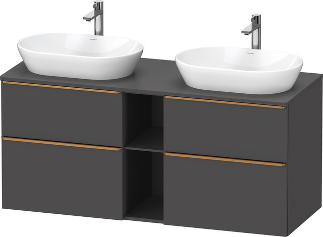 Duravit Waschtischunterschrank wandhängend „D-Neo“ 140 × 66,4 × 55 cm