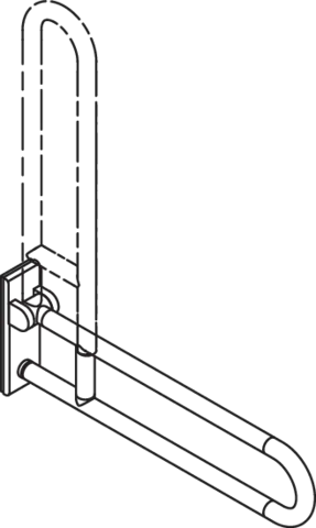 HEWI Stützklappgriff mobil „Serie 801“ HEWI Stützklappgriff mobil „Serie 801“