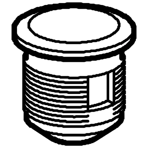 Druckknopf und Rosette 37115, zum Servo-Set, für aufgesetzte Keramik-Spülkästen, Deckelbohrung Ø 40 mm, mattchrom/chrom Druckknopf und Rosette 37115, zum Servo-Set, für aufgesetzte Keramik-Spülkästen, Deckelbohrung Ø 40 mm, mattchrom/chrom