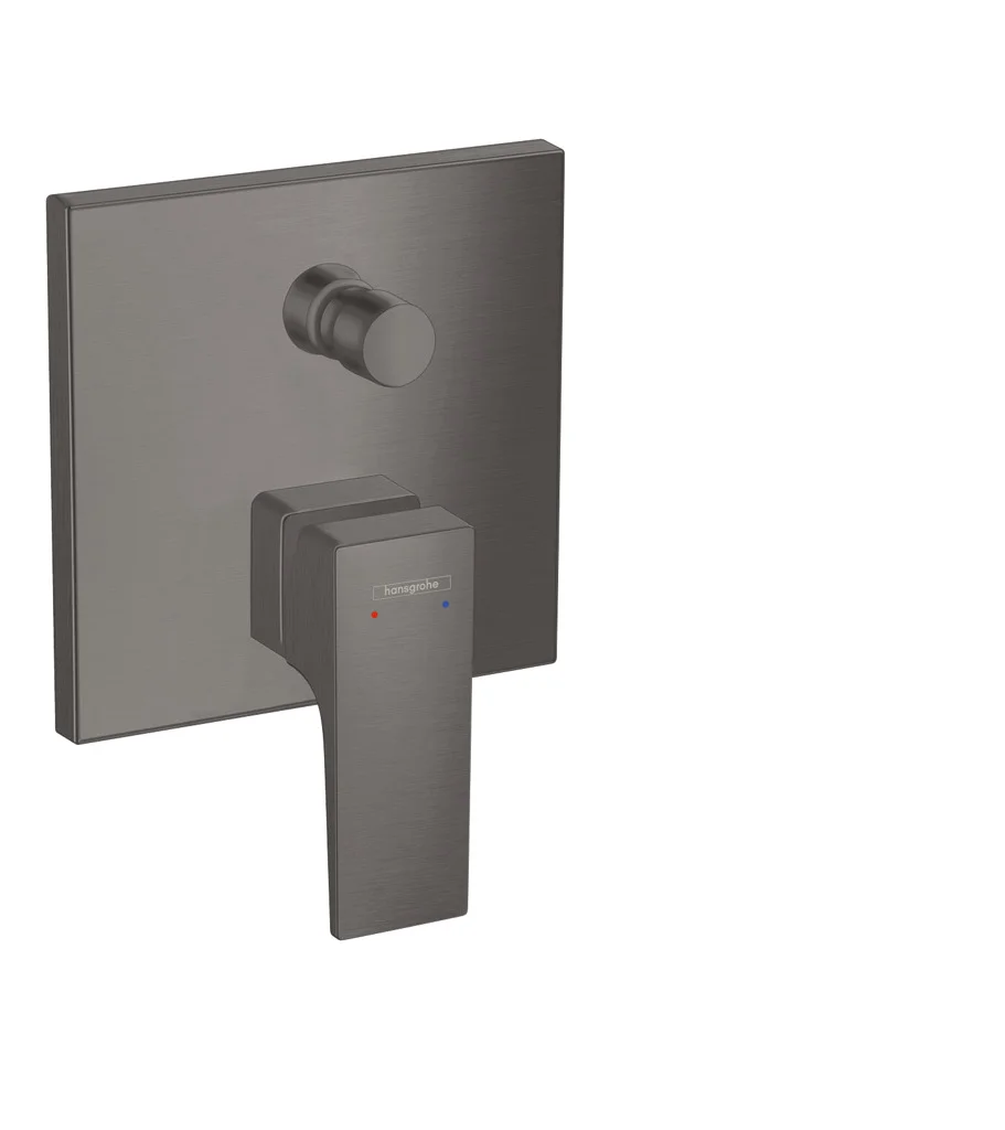 Hansgrohe Metropol Einhebel-Wannenmischer Unterputz, Brushed Black Chrome, 2 Verbraucher, max. Durchflussmenge 25 l/min bei 3 bar, Keramikmischsystem, einstellbare Temperaturbegrenzung, Umsteller mit automatischer Rückstellung, Rückflussverhinderer, Scha Hansgrohe Metropol Einhebel-Wannenmischer Unterputz, Brushed Black Chrome, 2 Verbraucher, max. Durchflussmenge 25 l/min bei 3 bar, Keramikmischsystem, einstellbare Temperaturbegrenzung, Umsteller mit automatischer Rückstellung, Rückflussverhinderer, Scha