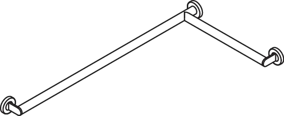 Dusch-, WannenhandlaufEdelstahl, PVD, waagerechte Längen 947 x 495 mm, 70 mm tief, Stangendurchmesser 32 mm, Ausführung rechts, in Farbe CK (messing glänzend) Dusch-, WannenhandlaufEdelstahl, PVD, waagerechte Längen 947 x 495 mm, 70 mm tief, Stangendurchmesser 32 mm, Ausführung rechts, in Farbe CK (messing glänzend)