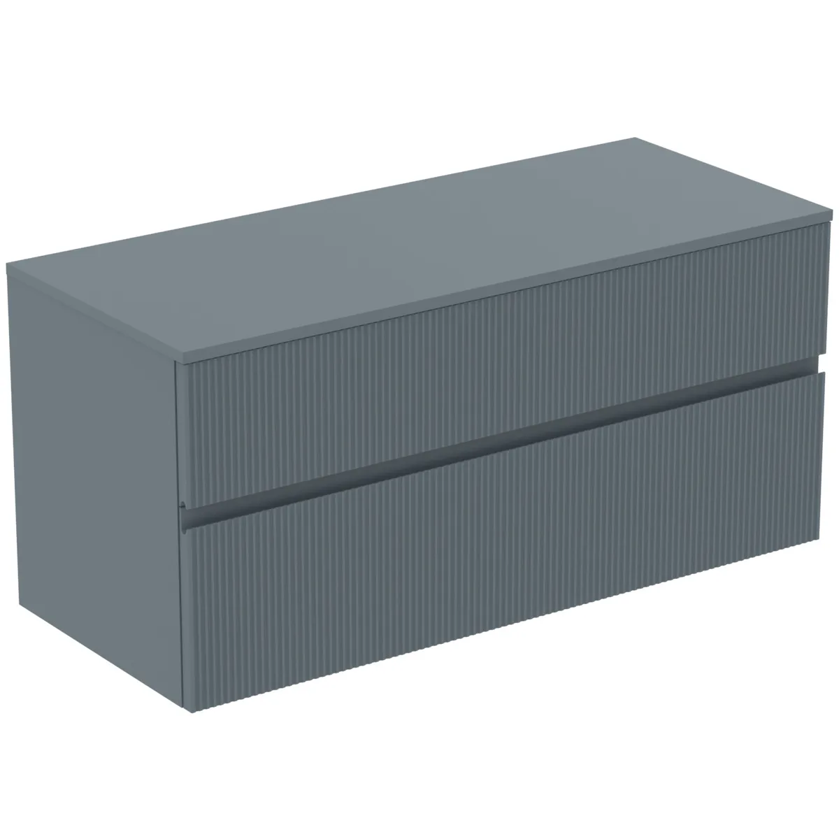 Ideal Standard Waschtischunterschrank „Finesse“ 120,2 × 55,8 × 50,5 cm Aschblau matt Ideal Standard Waschtischunterschrank „Finesse“ 120,2 × 55,8 × 50,5 cm Aschblau matt