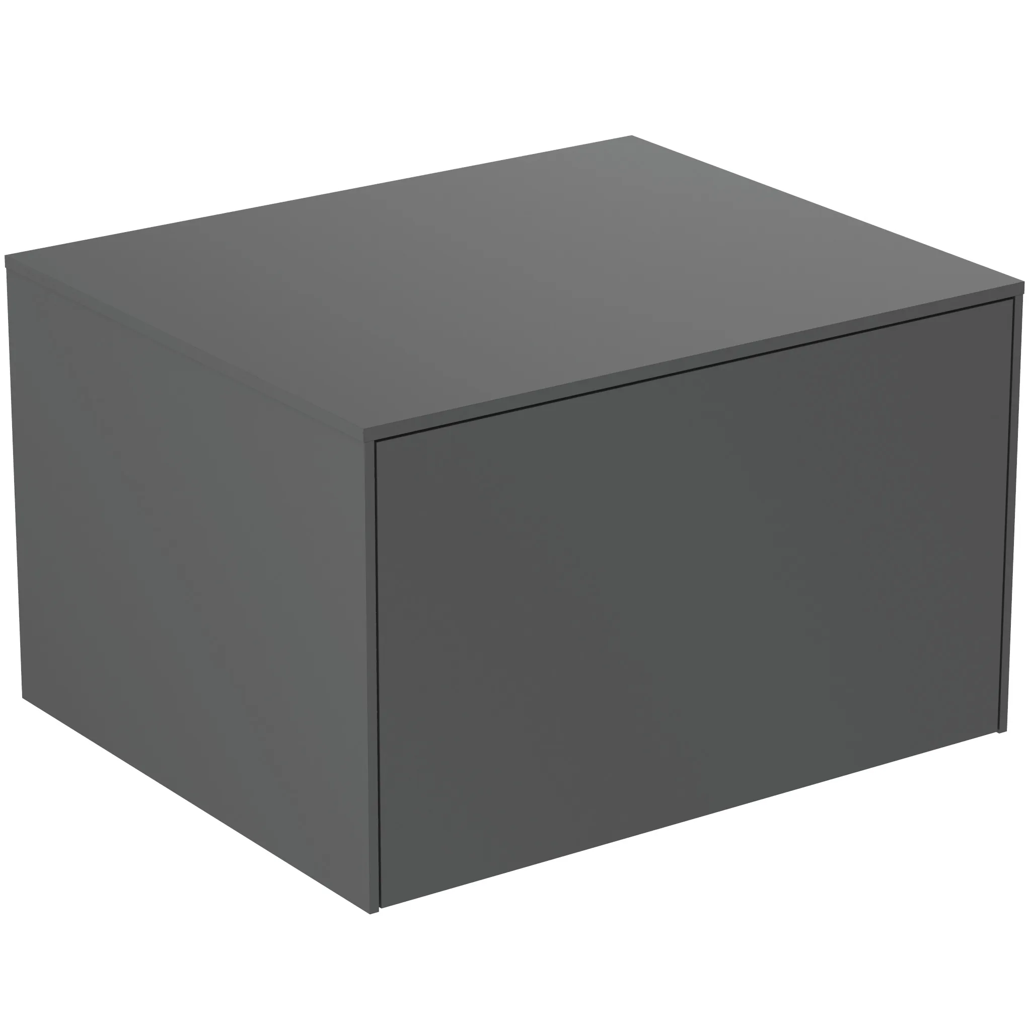 Ideal Standard Conca Waschtischunterschrank, Anthrazit matt, 1 Auszug, Push-Open mit Softclose-Einzug, 602x505x370 mm