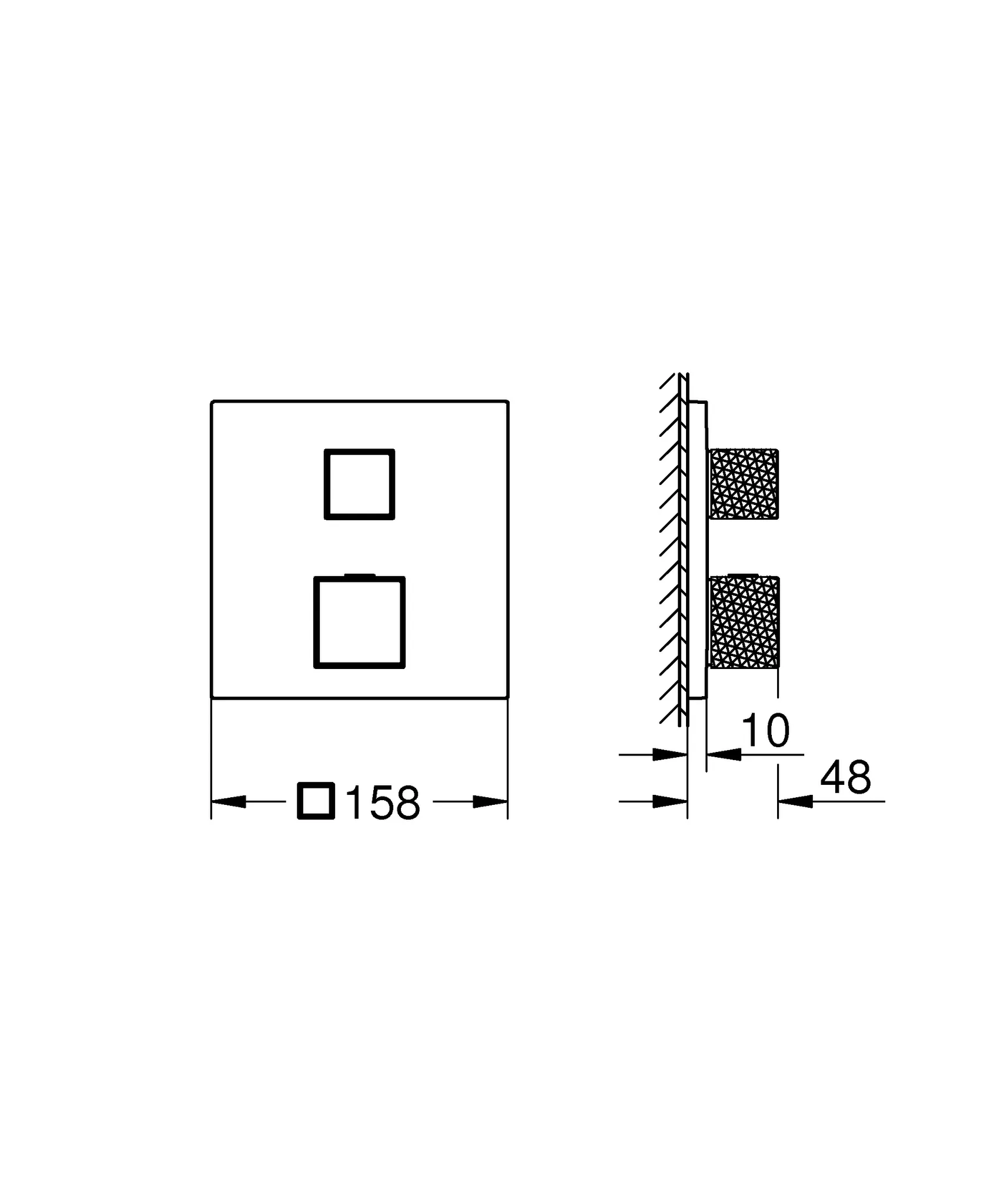Grohe Allure Brilliant Thermostat-Brausebatterie 24428 Grohe Allure Brilliant Thermostat-Brausebatterie 24428