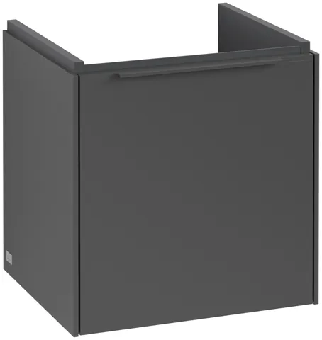 Villeroy & Boch Waschtischunterschrank mit Tür „Subway 3.0“ für Schrankwaschtisch 423 × 429 × 378 mm Graphite, 1 Tür, für Becken mittig, Anschlag links