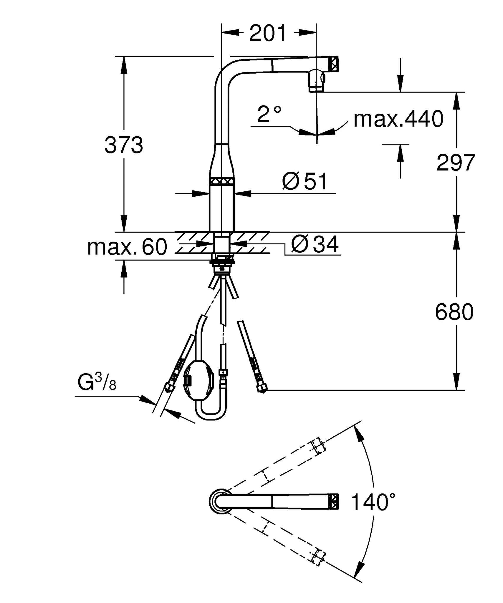 Grohe Essence SmartControl Spültischbatterie, Dual Spülbrause chrom Grohe Essence SmartControl Spültischbatterie, Dual Spülbrause chrom