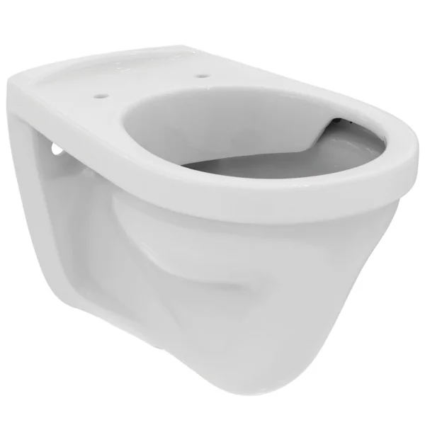 Ideal Standard Eurovit Wandflachspül-WC spülrandlos, horizontaler Ablauf, weiß