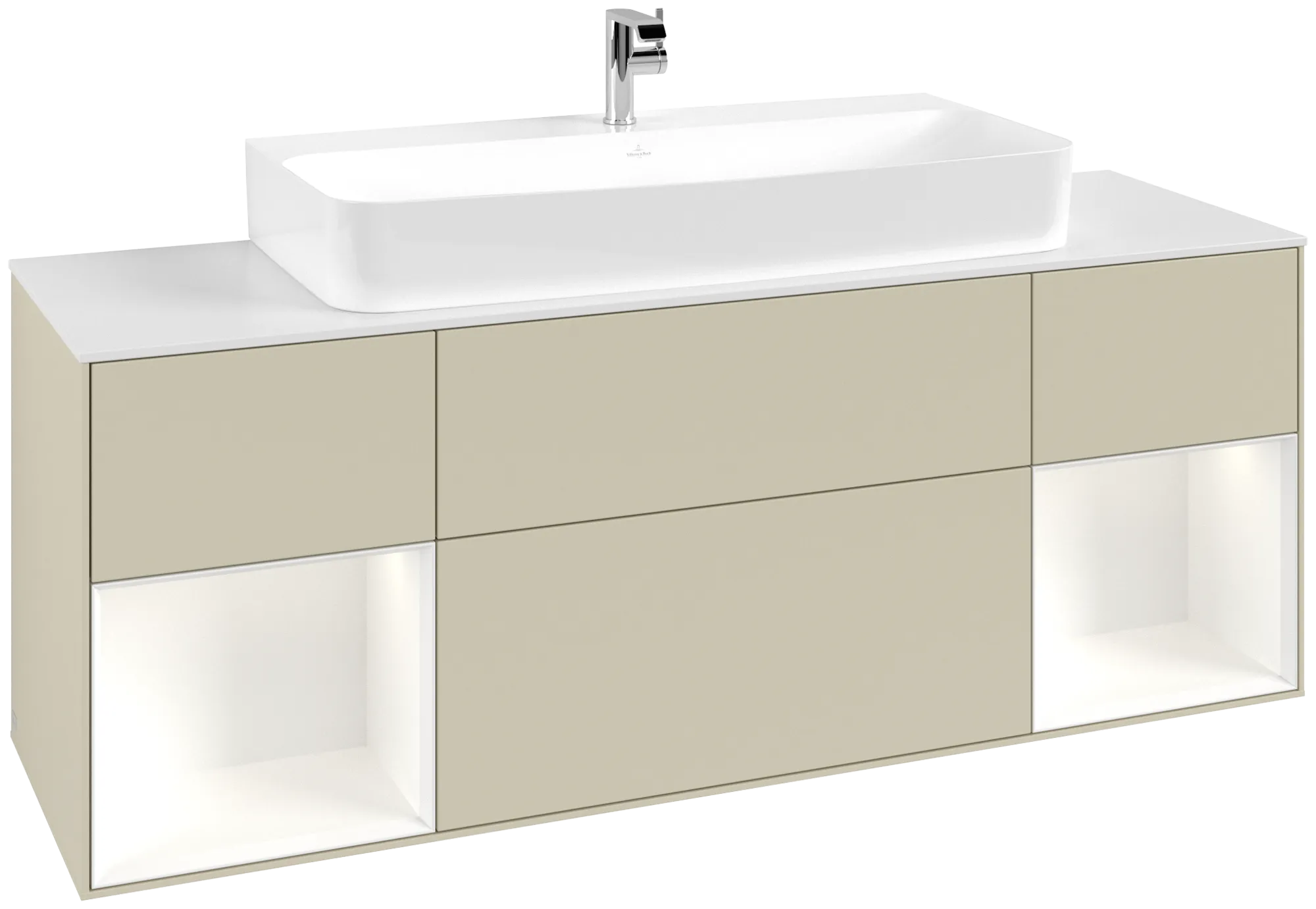 Villeroy & Boch Waschbeckenunterschrank Finion F21, 1600x603x501mm, mit Beleuchtung