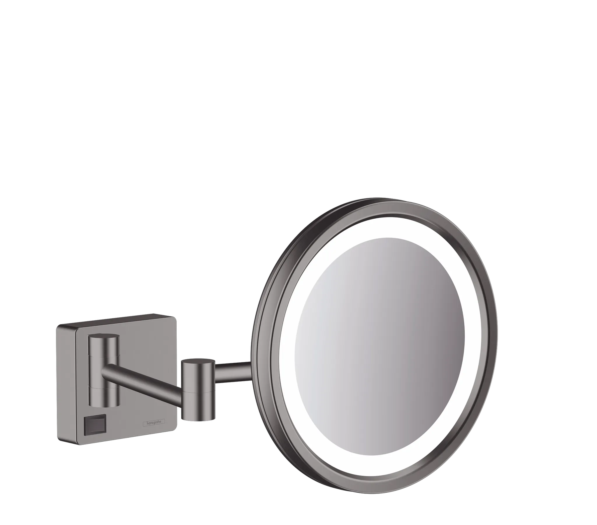 Hansgrohe AddStoris Rasierspiegel mit LED Leuchte, Brushed Black Chrome Hansgrohe AddStoris Rasierspiegel mit LED Leuchte, Brushed Black Chrome