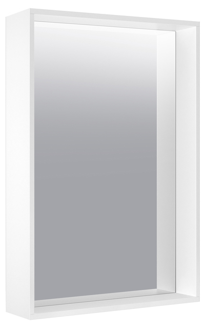 KEUCO Kristallspiegel „X-Line“ 50 × 70 cm, ohne Beleuchtung in Trüffel