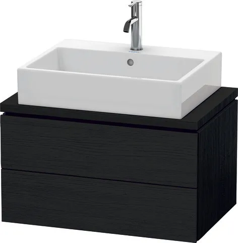 Duravit Waschtischunterschrank wandhängend „L-Cube“ 72 × 40 × 47,7 cm Eiche Schwarz