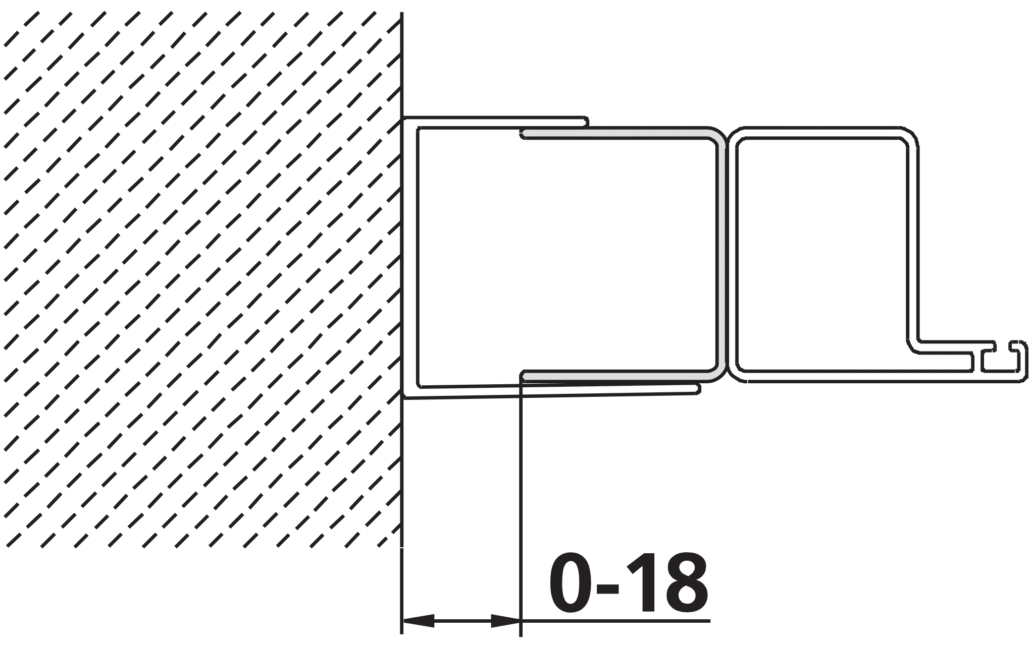 Kermi Duschdesign Stockverbreiterung „IBIZA 2000“ 2000 mm in Silber Mattglanz Kermi Duschdesign Stockverbreiterung „IBIZA 2000“ 2000 mm in Silber Mattglanz