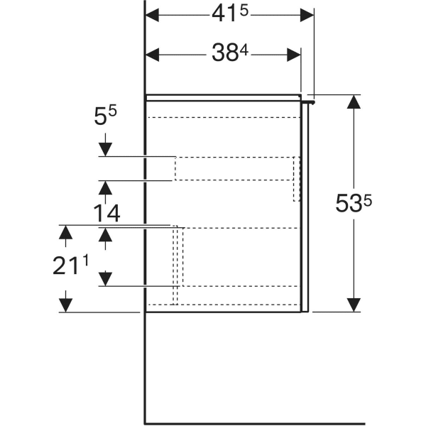 Geberit Waschtischunterschrank „Acanto“ Geberit Waschtischunterschrank „Acanto“