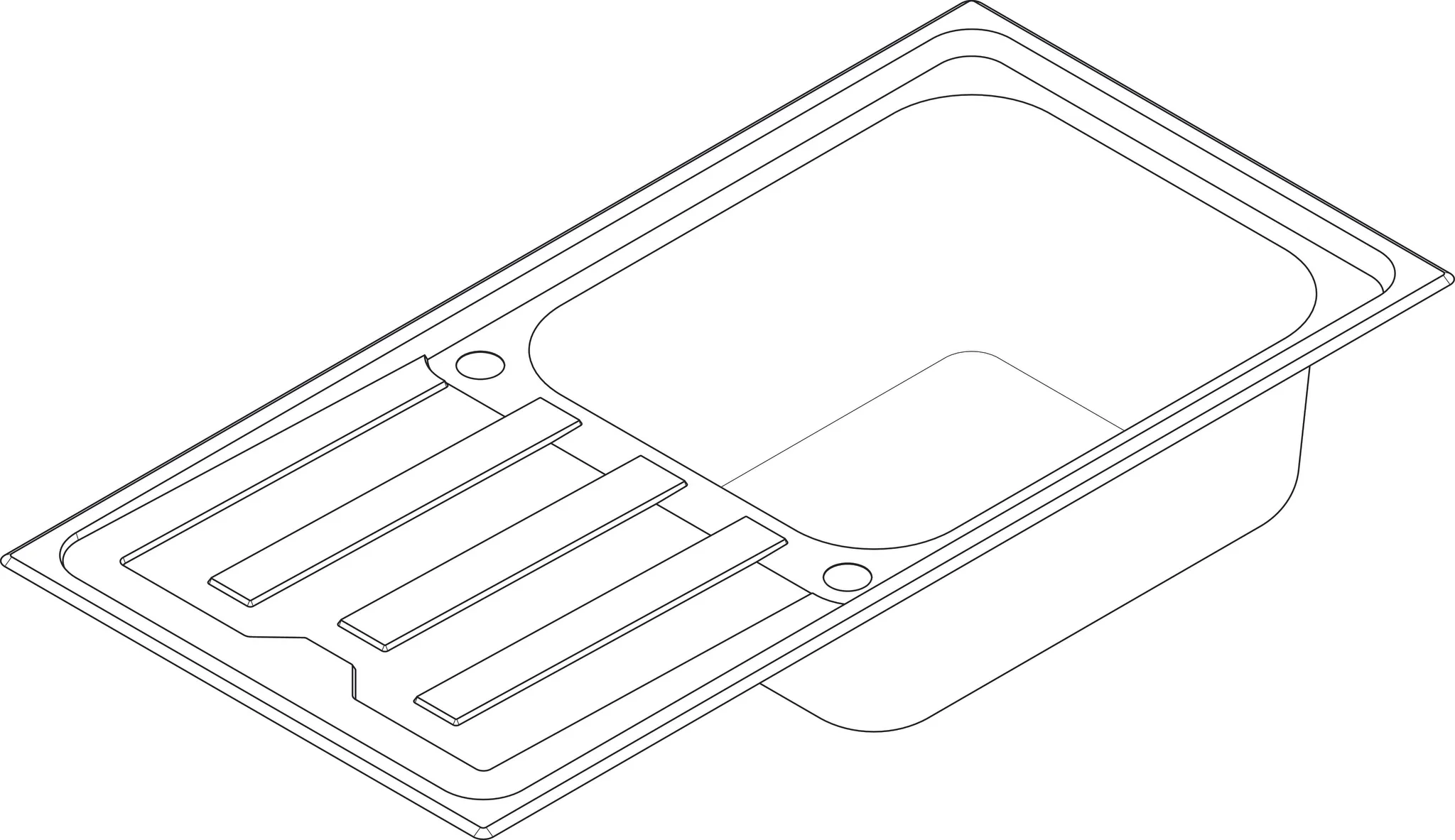 Hansgrohe S44 S440-A500 Einbauspüle Edelstahl, 500mm