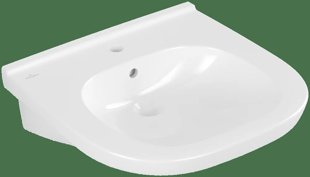 Villeroy & Boch ViCare Waschbecken Oval 555x540mm 1HL. mit Überlauf Weiß Alpin