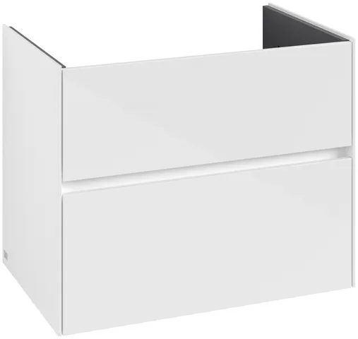 Villeroy & Boch Waschtischunterschrank „Collaro“ 761 × 610 × 480 mm Glossy White, ohne Beleuchtung, für Becken mittig Villeroy & Boch Waschtischunterschrank „Collaro“ 761 × 610 × 480 mm Glossy White, ohne Beleuchtung, für Becken mittig