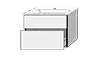 Sanipa Waschtischunterschrank „3way“ 730 × 582 × 467 mm in Anthrazit (glanz) Sanipa Waschtischunterschrank „3way“ 730 × 582 × 467 mm in Anthrazit (glanz)