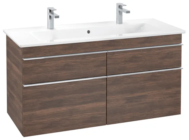 Villeroy & Boch Waschtischunterschrank „Venticello“ für Schrank-Doppelwaschtisch 1153 × 590 × 502 mm Arizona Oak, für Becken mittig