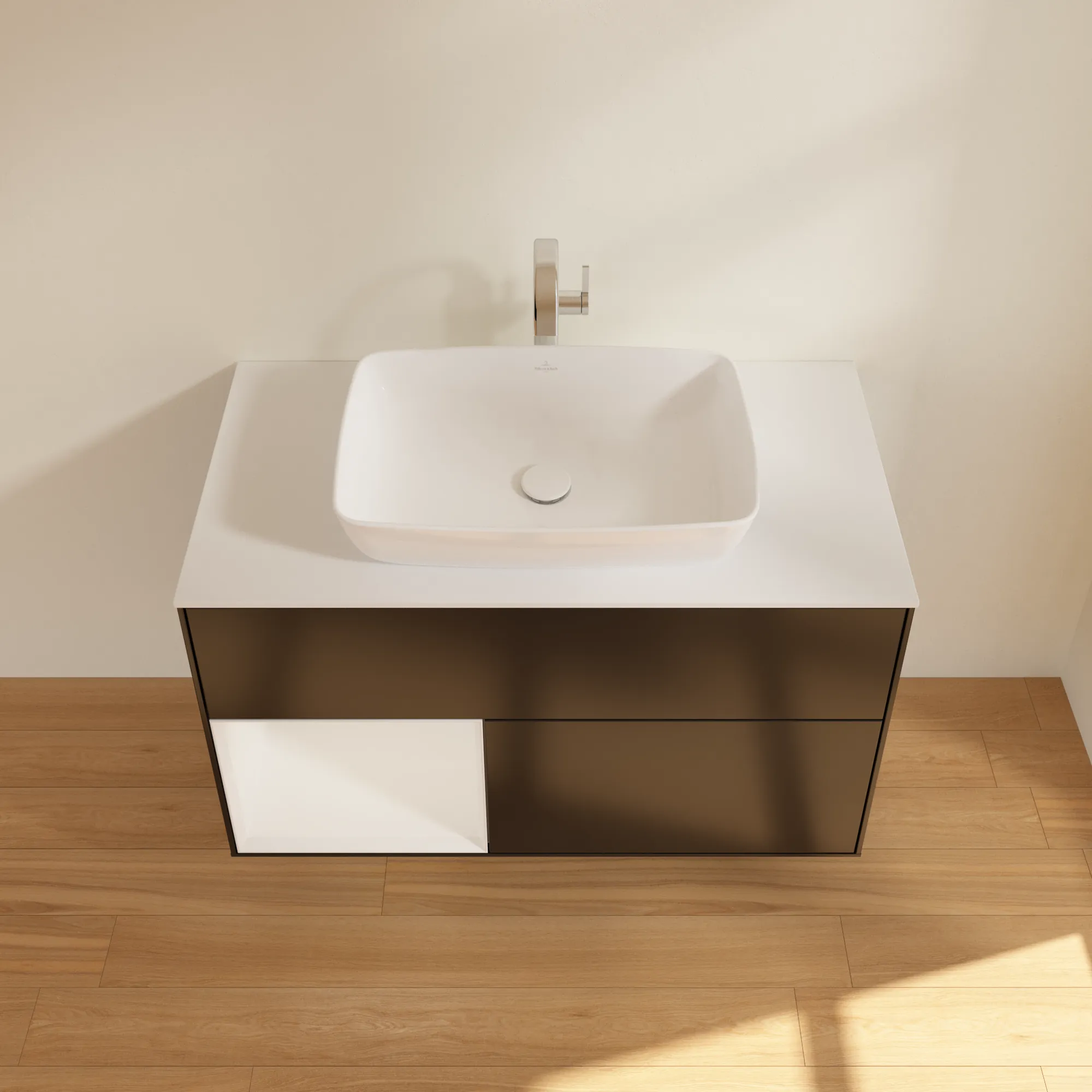 Villeroy & Boch Waschbeckenunterschrank Finion F77, 1000 x 603 x 501 mm, mit Beleuchtung, 2 Auszüge Villeroy & Boch Waschbeckenunterschrank Finion F77, 1000 x 603 x 501 mm, mit Beleuchtung, 2 Auszüge