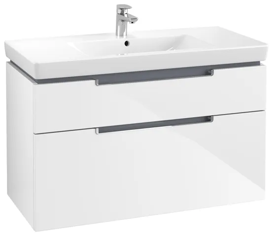 Villeroy & Boch Subway 2.0 Waschbeckenunterschrank Glossy White 987x590x449 mm Villeroy & Boch Subway 2.0 Waschbeckenunterschrank Glossy White 987x590x449 mm