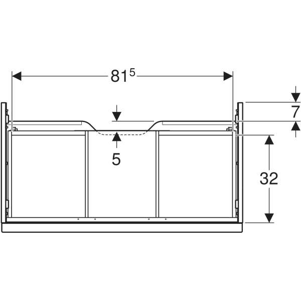 Geberit Waschtischunterschrank „iCon“ lava / lackiert matt Geberit Waschtischunterschrank „iCon“ lava / lackiert matt