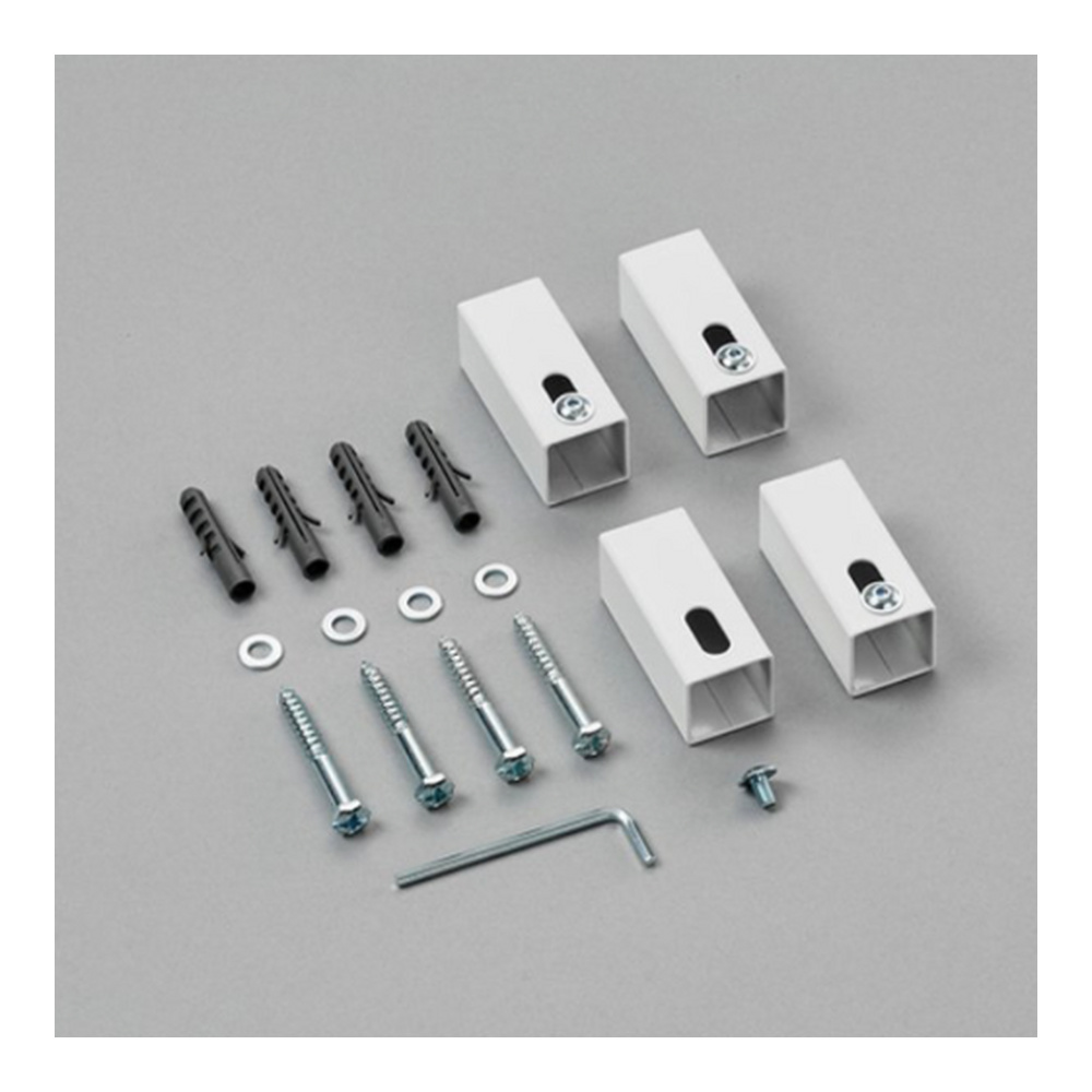 Montageset für Elektroheizkörper „Quaro“ in weiß Montageset für Elektroheizkörper „Quaro“ in weiß