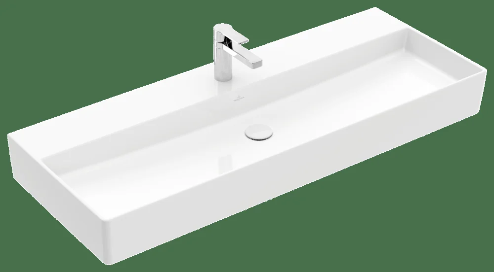 Villeroy & Boch Waschbecken Memento 2.0 4A22CH, 1200x470mm, Rechteck, TitanCeram, Weiß Alpin