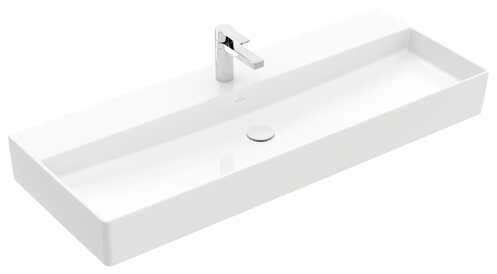 Villeroy & Boch Waschbecken Memento 2.0 4A22CH, 1200x470mm, Rechteck, TitanCeram, Weiß Alpin