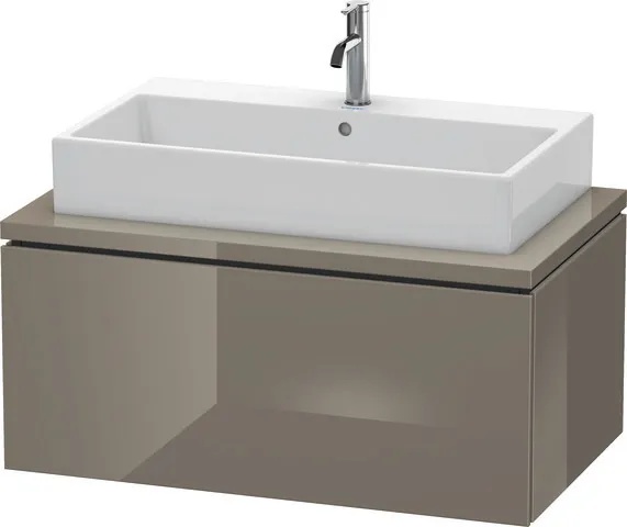 Duravit Waschtischunterschrank wandhängend „L-Cube“ 92 × 40 × 54,7 cm Flannel Grey Hochglanz Duravit Waschtischunterschrank wandhängend „L-Cube“ 92 × 40 × 54,7 cm Flannel Grey Hochglanz