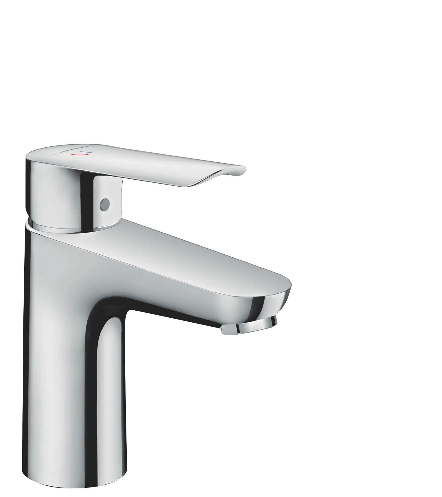 Logis E Einhebel-Waschtischmischer 100 CoolStart mit Push-Open Ablaufgarnitur, Chrom