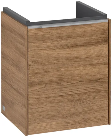 Villeroy & Boch Waschtischunterschrank mit Tür „Subway 3.0“ für Schrankwaschtisch 351 × 429 × 309 mm Kansas Oak, 1 Tür, für Becken mittig, Anschlag links Villeroy & Boch Waschtischunterschrank mit Tür „Subway 3.0“ für Schrankwaschtisch 351 × 429 × 309 mm Kansas Oak, 1 Tür, für Becken mittig, Anschlag links
