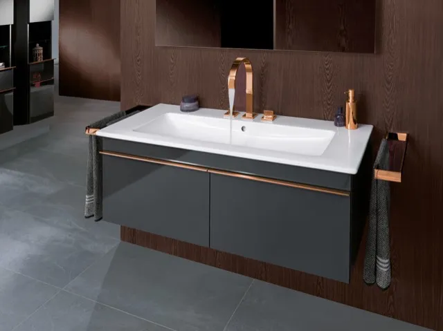 Villeroy & Boch Wandwaschtisch „Venticello“ 1200 × 500 × 175 mm, für Becken mittig, mit Hahnlochbohrung, Hahnlochposition mittig in Weiß Alpin Villeroy & Boch Wandwaschtisch „Venticello“ 1200 × 500 × 175 mm, für Becken mittig, mit Hahnlochbohrung, Hahnlochposition mittig in Weiß Alpin